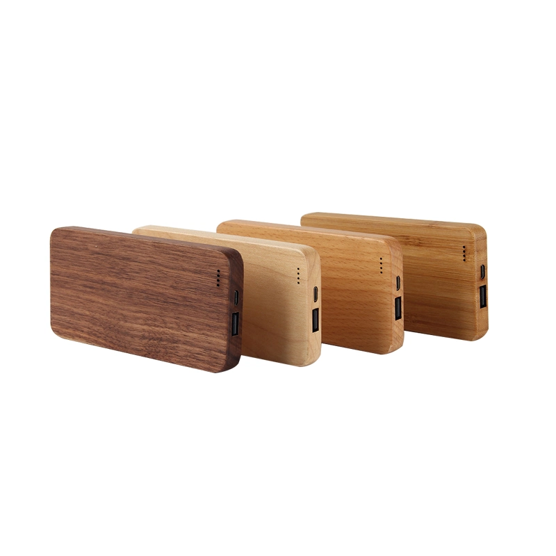 Wholesale Universal Environmental Material Wood and Bamboo Mobile Power Bank