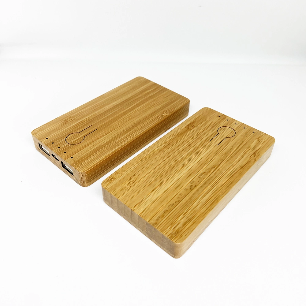 2022 Best Gifts Wholesale Top Quality 5000mAh Power Bank Wood Bamboo Eco-Friendly Powerbank for Cell Phone