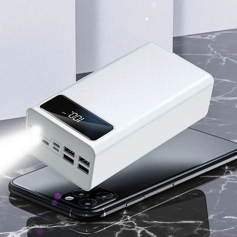 Hot-Selling Ym-269 Powerbank 50000 mAh Portable Large Capacity Power Banks with Light Power Banks Pd 20W Fast Charge