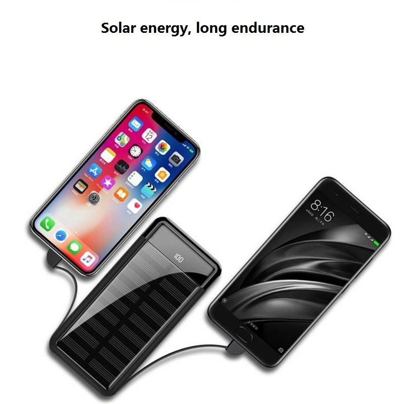 Solar Mobile Power Bank Large Capacity Ultra-Thin Polymer Battery