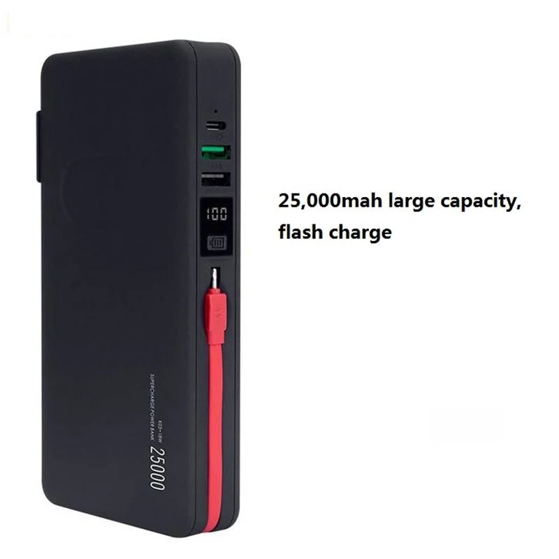 25, 000mAh Large Capacity Power Bank Pd Quick Charging