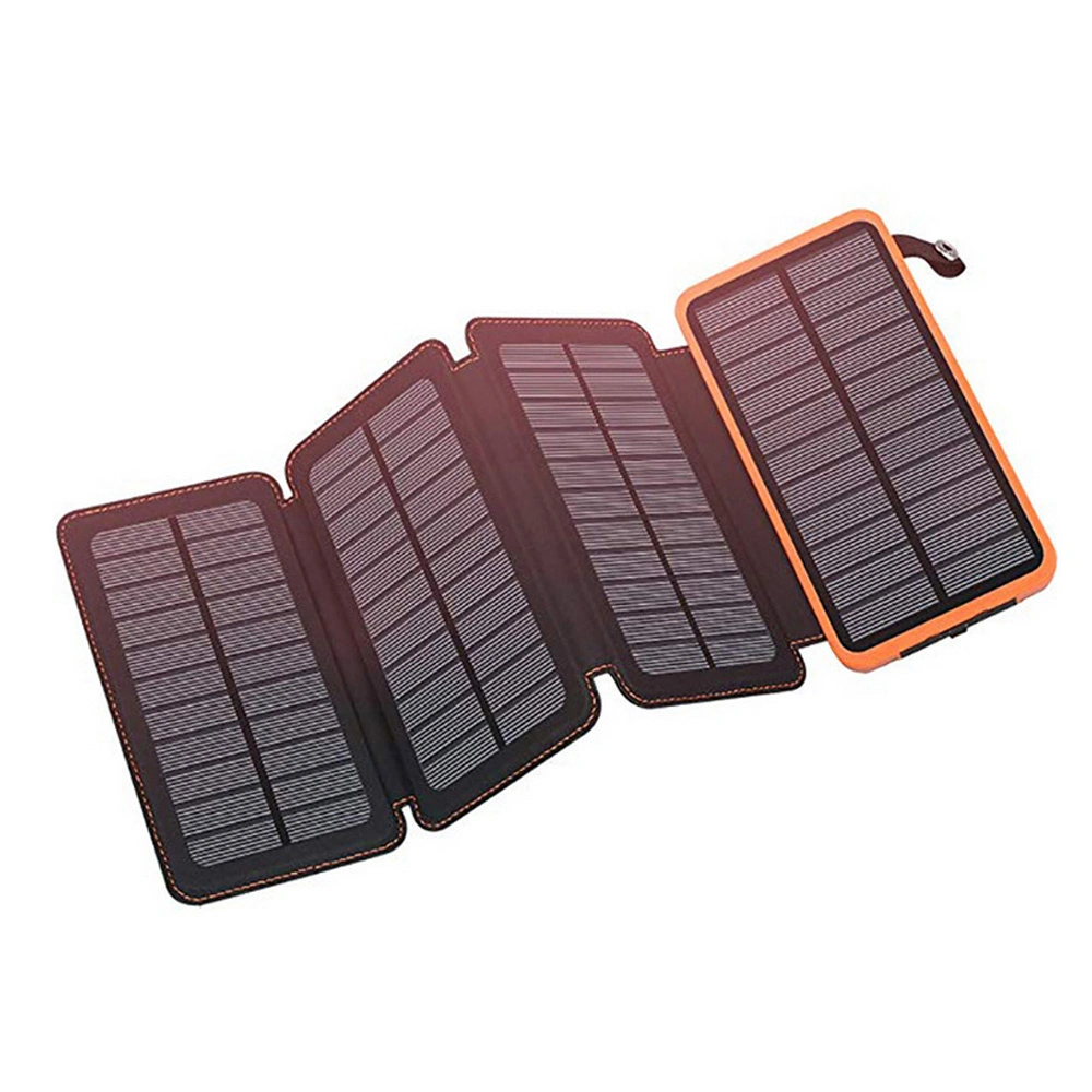 China Factory Solar USB Charger Bag Foldable Mobile Phone Battery Pack Power Bank