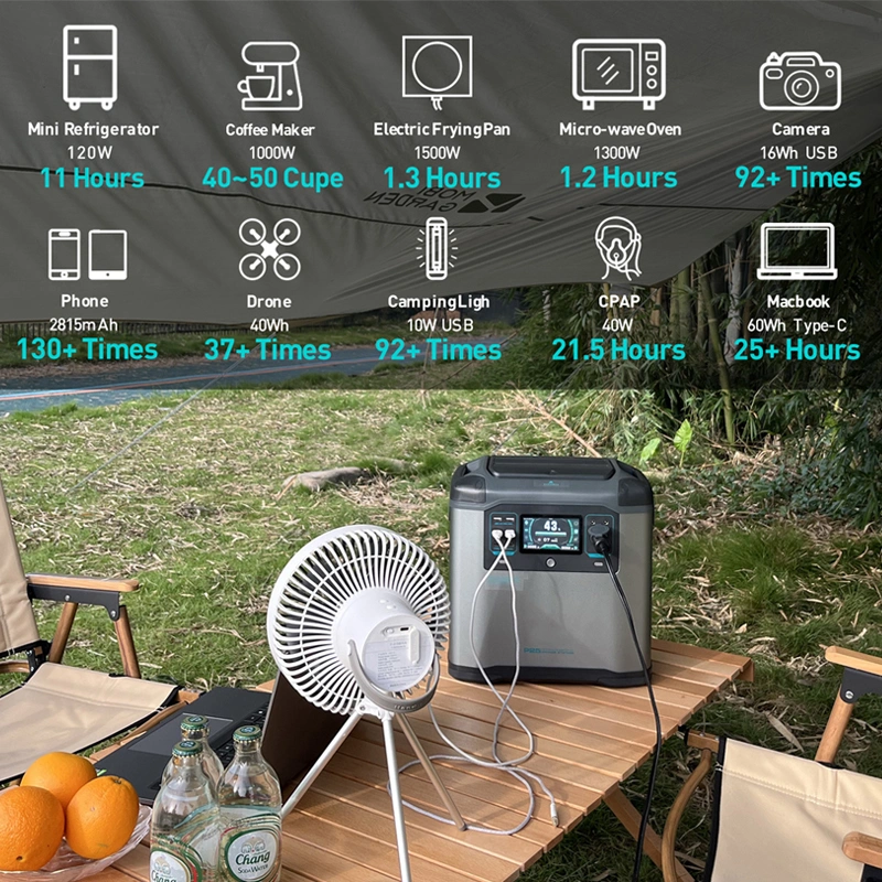 Enzy Portable Power Station EZ2000MD 1997wh 2000W Solar Power Supply Portable Generator