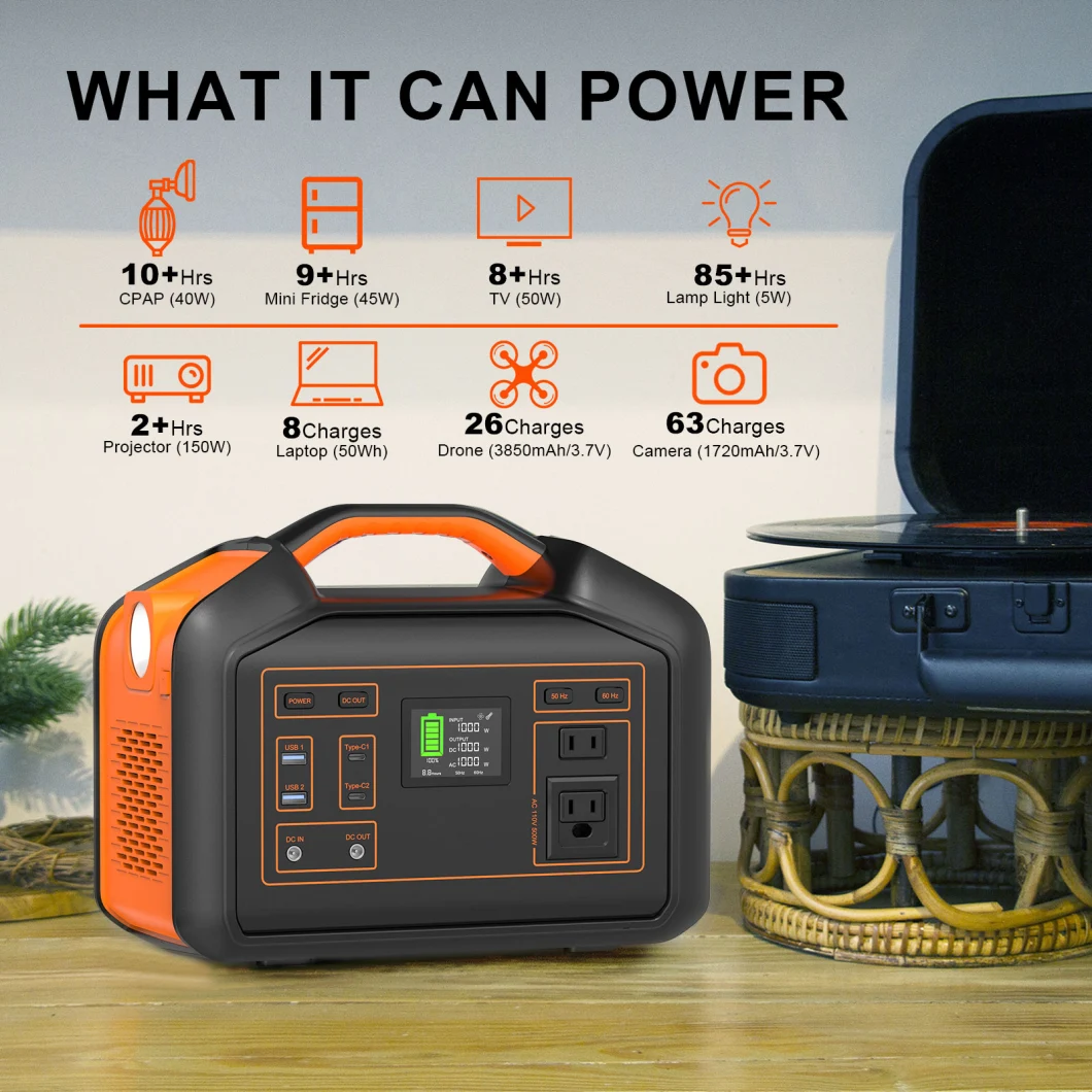 Lithium Battery Small Poower Station 500W 110V 220V 230V 500 Watt Portable Generator Solar Power Battery Power Station