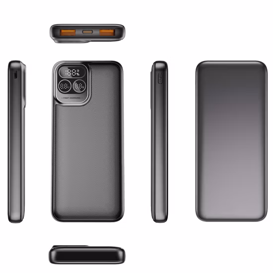 Mini-Powerbank, 10.000 mAh, tragbares USB-Ladegerät, ultraflache Powerbanks